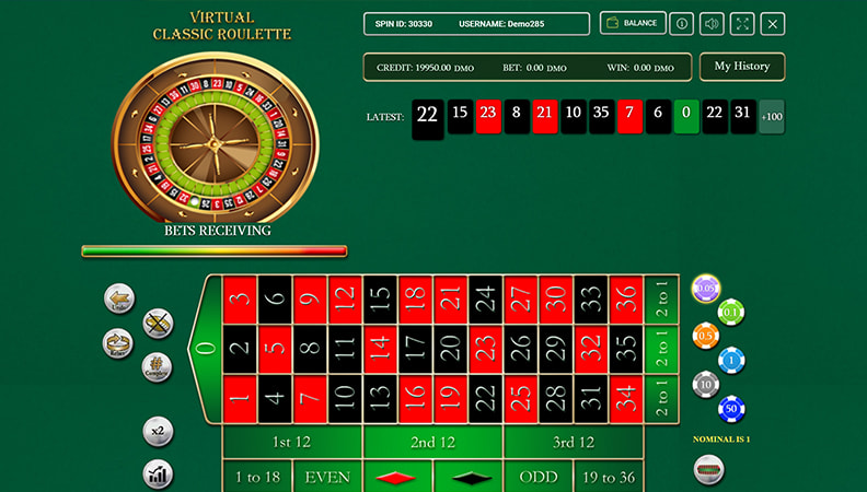 virtual classic roulette demo game